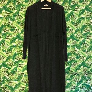 Floor length cardigan